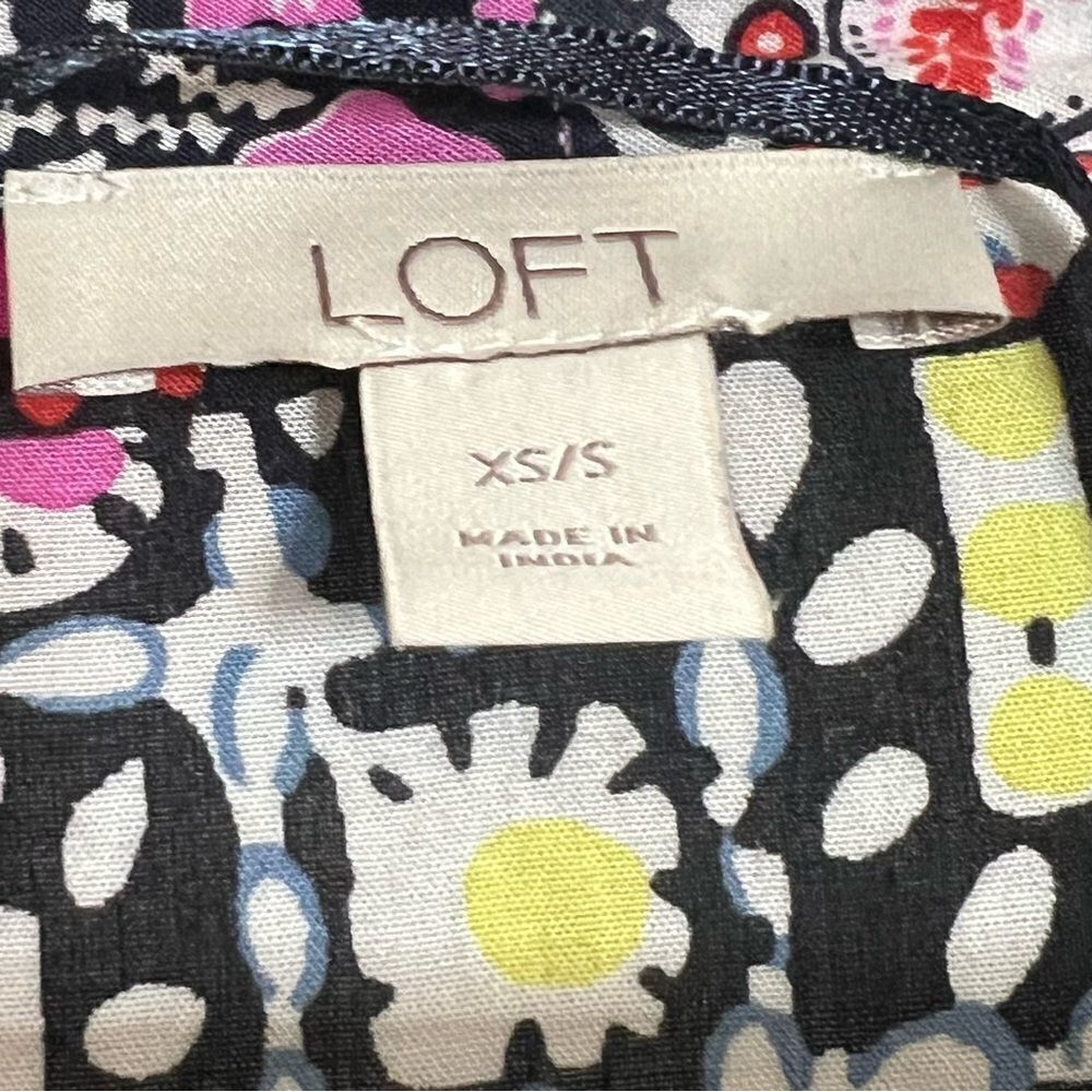 Loft Floral Print Boho Open Front Lightweight Duster Kimono - Picture 8 of 8